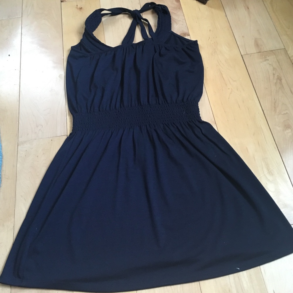 Midi Dress- Sporty Navy Blue Dress❤️